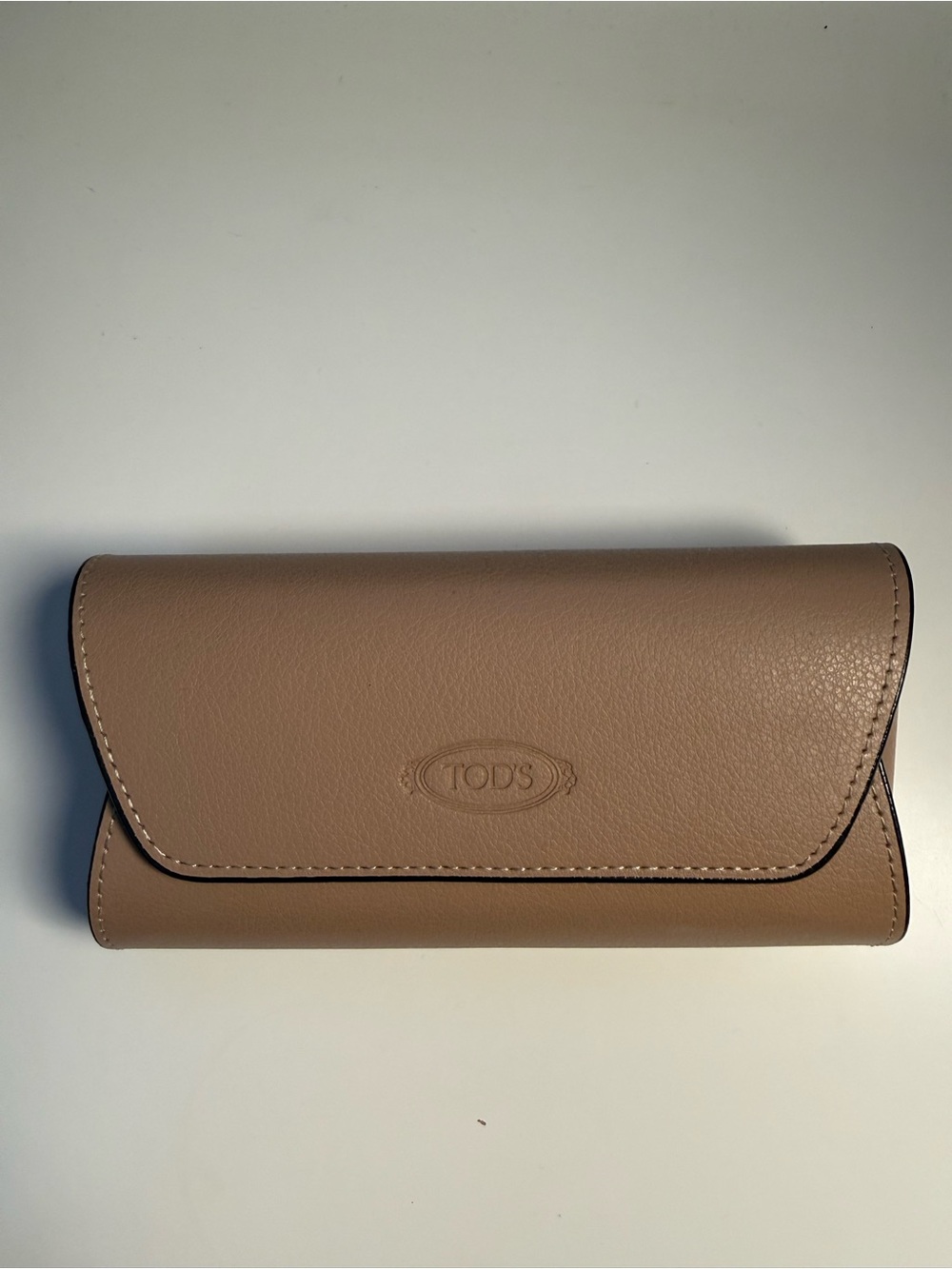 Tod's Taupe Leather Sunglasses case